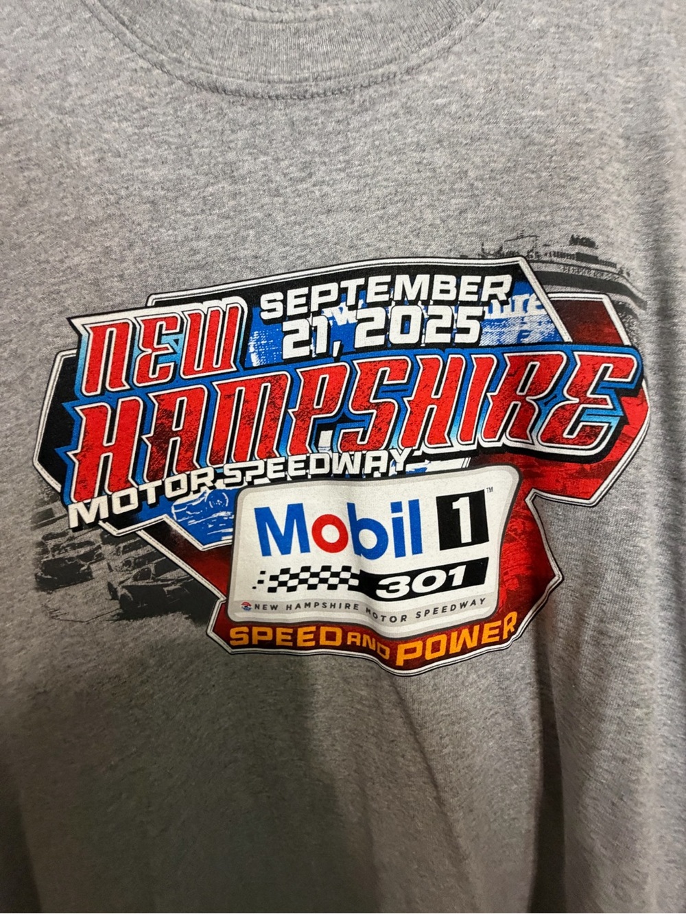 New Hampshire Motor Speedway Mobil 1 Long Sleeve Tee 🏁🏎️🔥